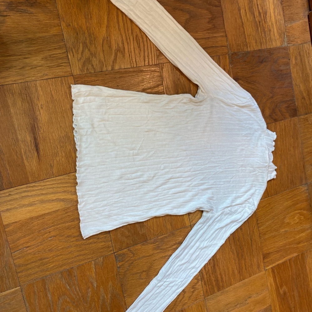 Mossimo Supply Co Ribbed White Mockneck 🎉BOGO 50%🎉